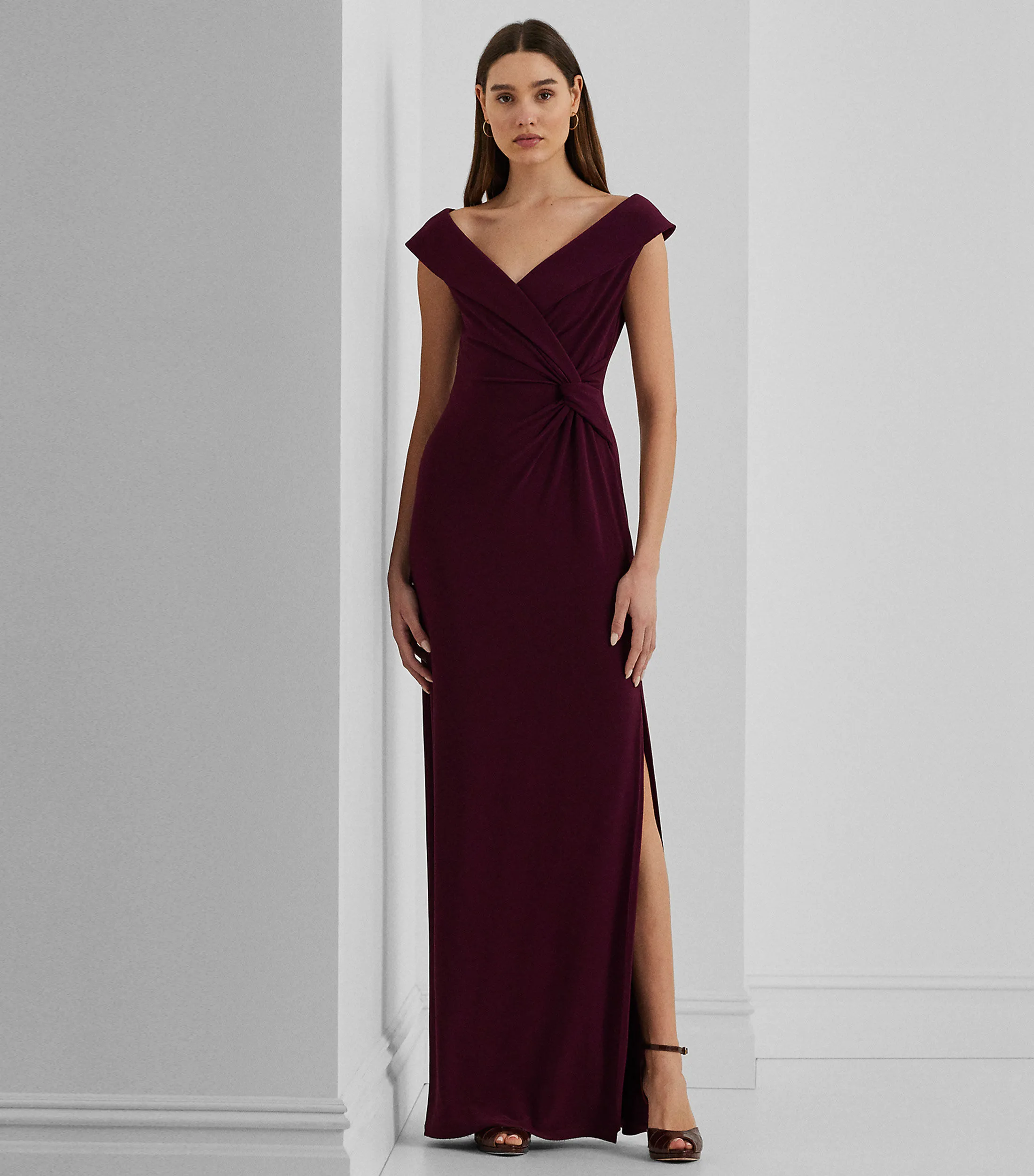 Lauren Ralph Lauren Vestido de jersey con hombros descubiertos Mujer